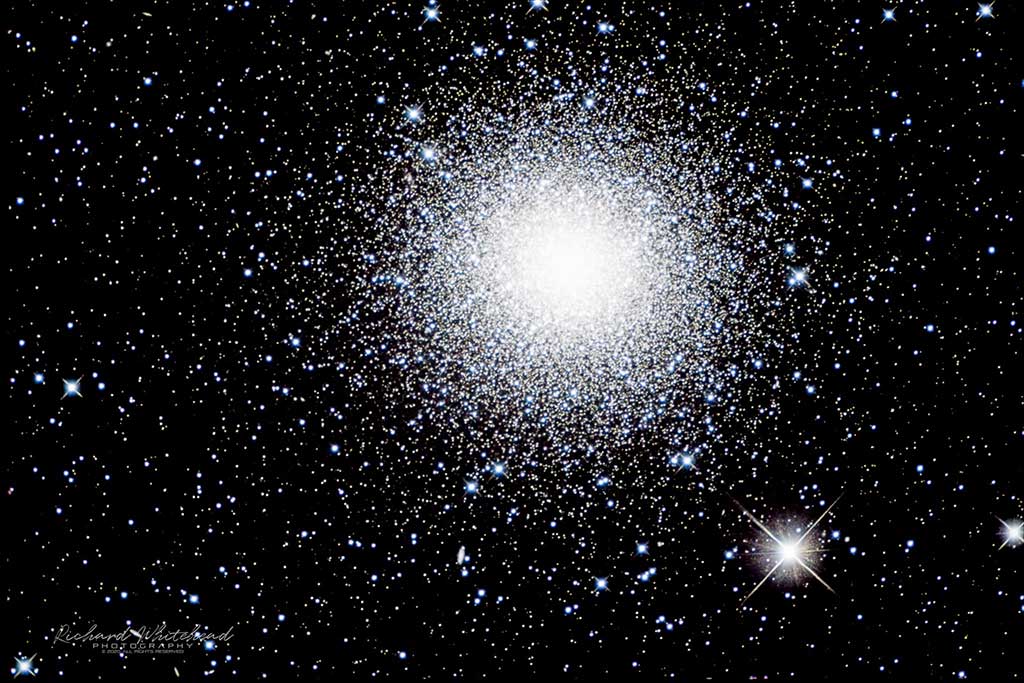 M13 the Great Globular Star Cluster in Hercules by Richard Whitehead, Astrophotographer